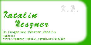 katalin meszner business card